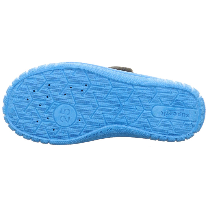 TEXTILE SLIPPERS SUPERFIT BILL GRAU/HELLBLAU 1-800278-2060