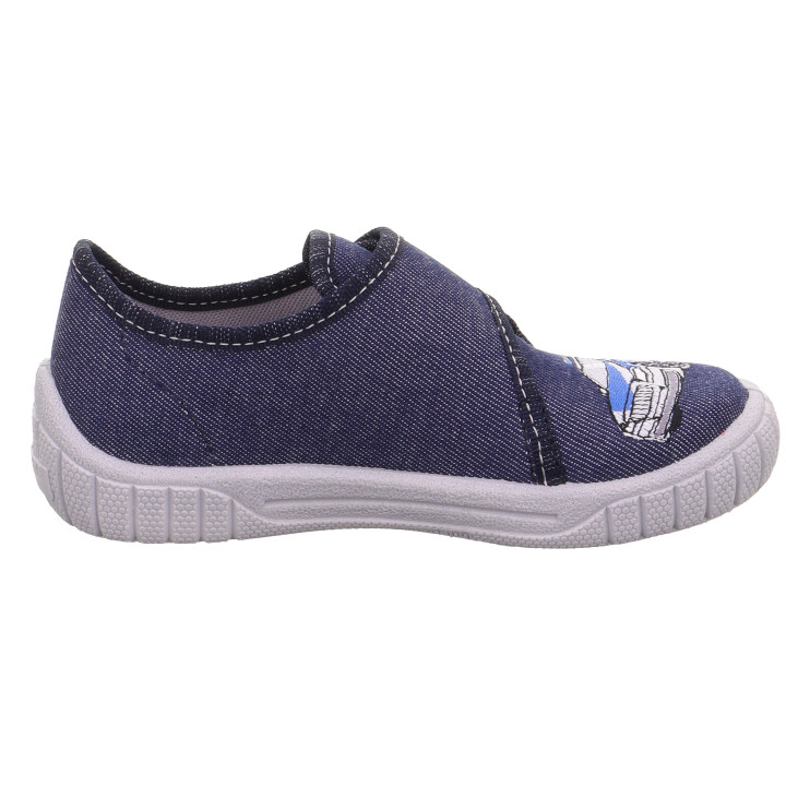 TEXTILE SLIPPERS SUPERFIT BILL BLAU/GRAU 1-800278-8080