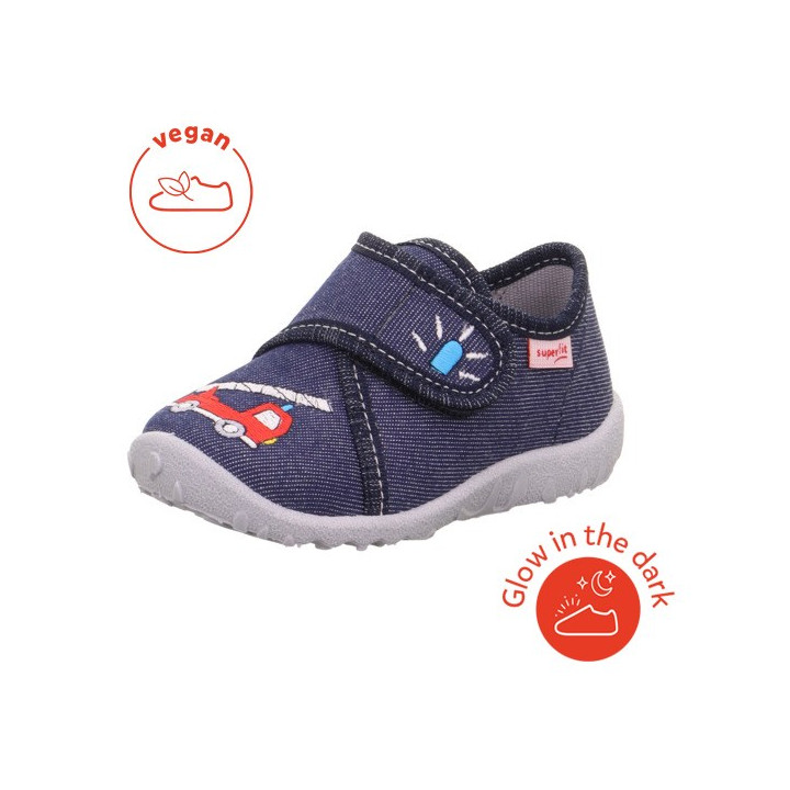 TEXTILE SLIPPERS SUPERFIT SPOTTY DUNKELBLAU 1-009254-8090