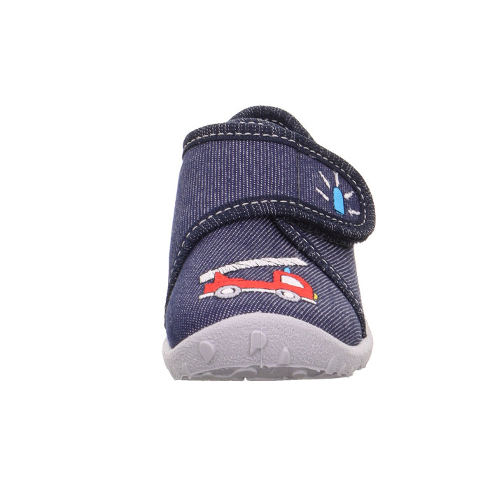 PANTOFLE TEKSTYLNE KAPCIE SUPERFIT SPOTTY DUNKELBLAU 1-009254-8090