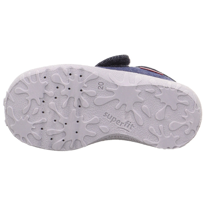 PANTOFLE TEKSTYLNE KAPCIE SUPERFIT SPOTTY DUNKELBLAU 1-009254-8090