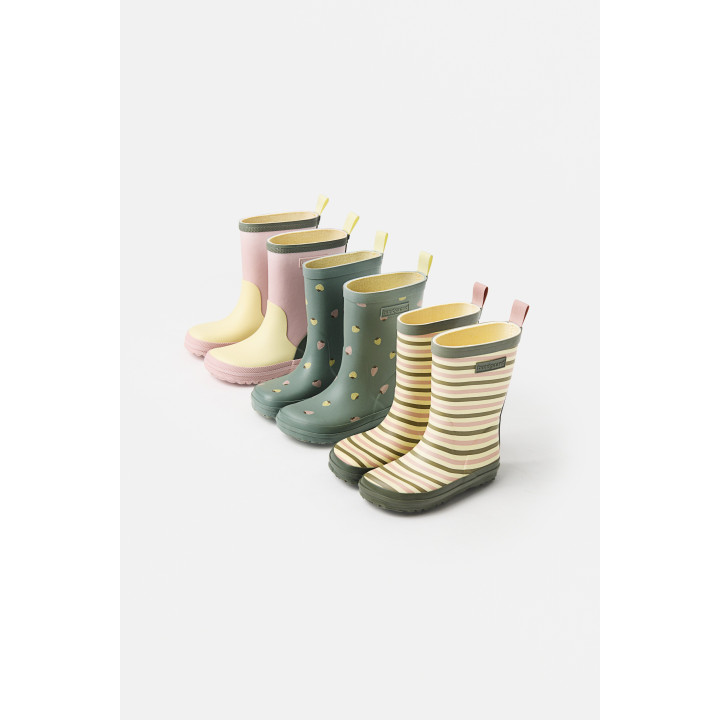 RUBBER BOOTS BAREFOOT BUNDGAARD CHARLY HIGH PEONY STRIPE