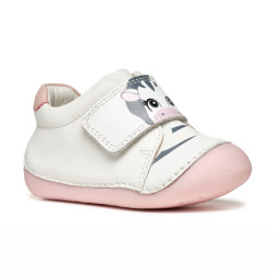 PÓŁBUTY DZIECIĘCE GEOX TUTIM WHITE/ROSE