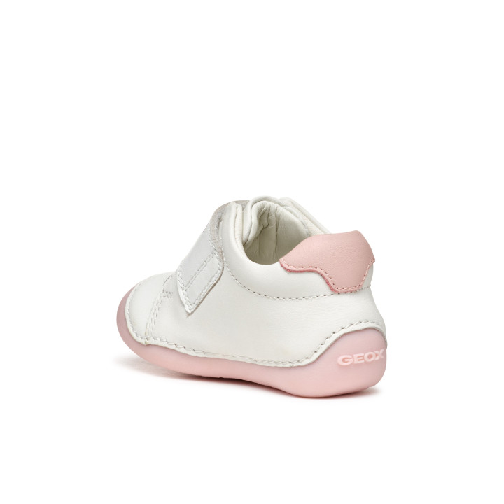 PÓŁBUTY DZIECIĘCE GEOX TUTIM WHITE/ROSE
