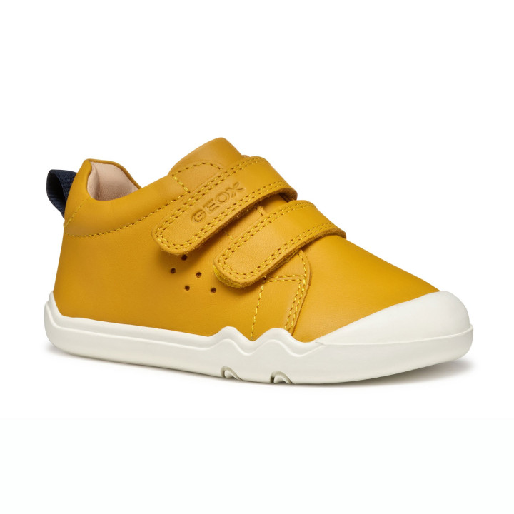 SNEAKERSY BAREFOOT GEOX STEPPIEUP OCHRE YELLOW/NAVY