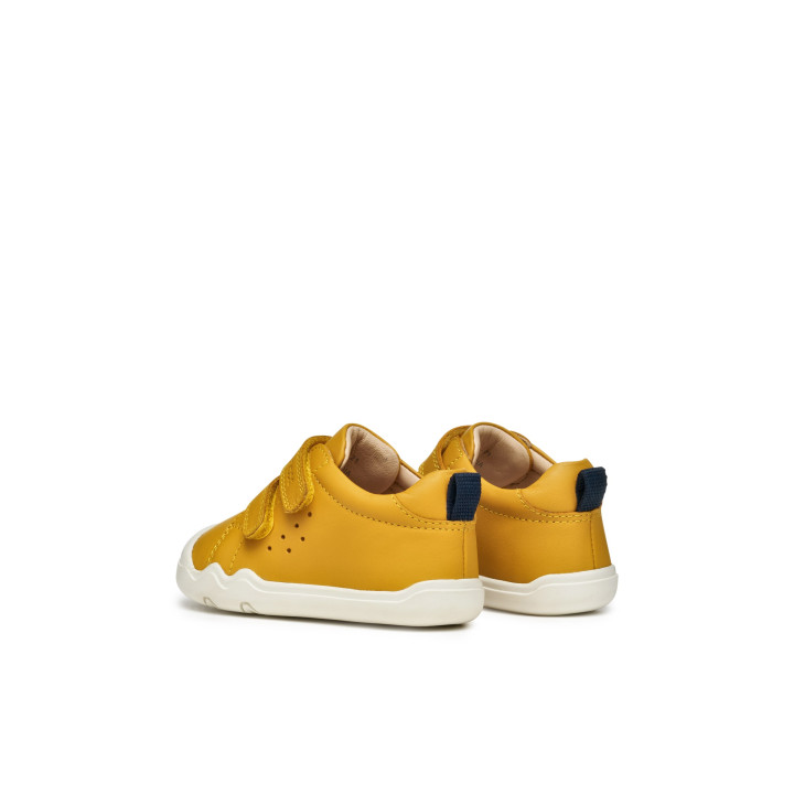 SNEAKERSY BAREFOOT GEOX STEPPIEUP OCHRE YELLOW/NAVY