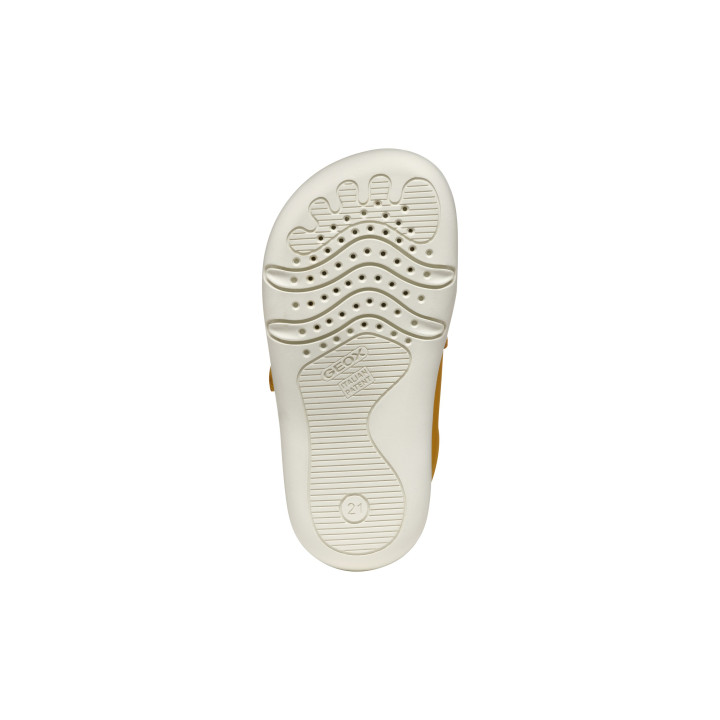 SNEAKERS BAREFOOT GEOX STEPPIEUP OCHRE YELLOW/NAVY