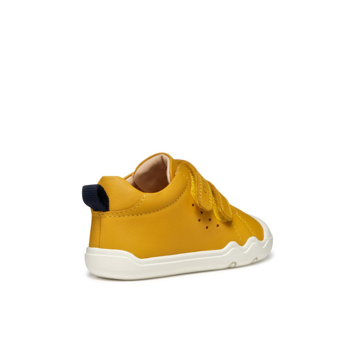 SNEAKERS BAREFOOT GEOX STEPPIEUP OCHRE YELLOW/NAVY