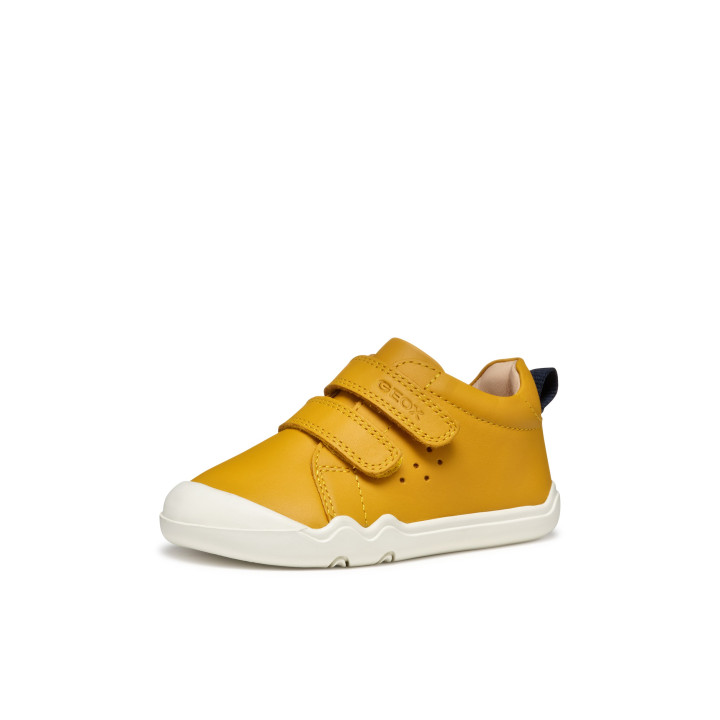 SNEAKERSY BAREFOOT GEOX STEPPIEUP OCHRE YELLOW/NAVY