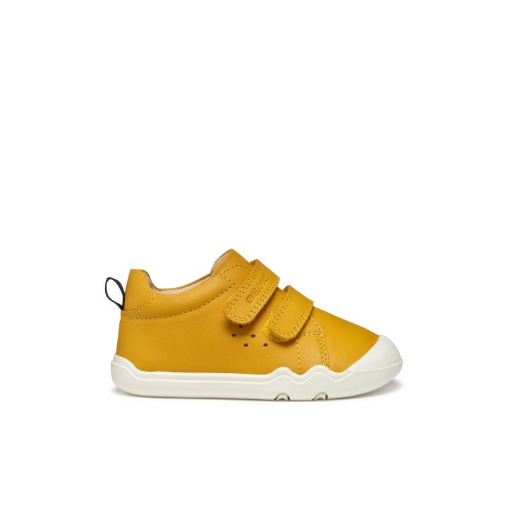 SNEAKERS BAREFOOT GEOX STEPPIEUP OCHRE YELLOW/NAVY