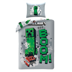 SINGLE DUVET SET MICROFIBER 140 X 200 CM MINECRAFT MNC-515BL