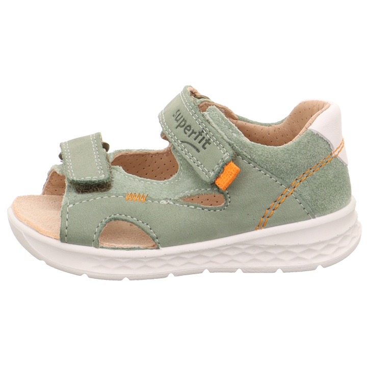 SANDALS SUPERFIT LAGOON HELLGRÜN/ORANGE 1-000510-7500