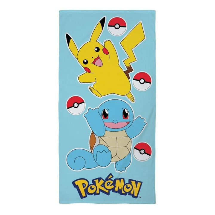 RĘCZNIK KĄPIELOWY PLAŻOWY 70 X 140 CM POKEMON PIKACHU POK-492T