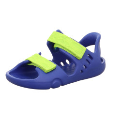 SANDALS BAREFOOT SUPERFIT SPLASH-S BLAU/HELLGRUN 1-000991-8000