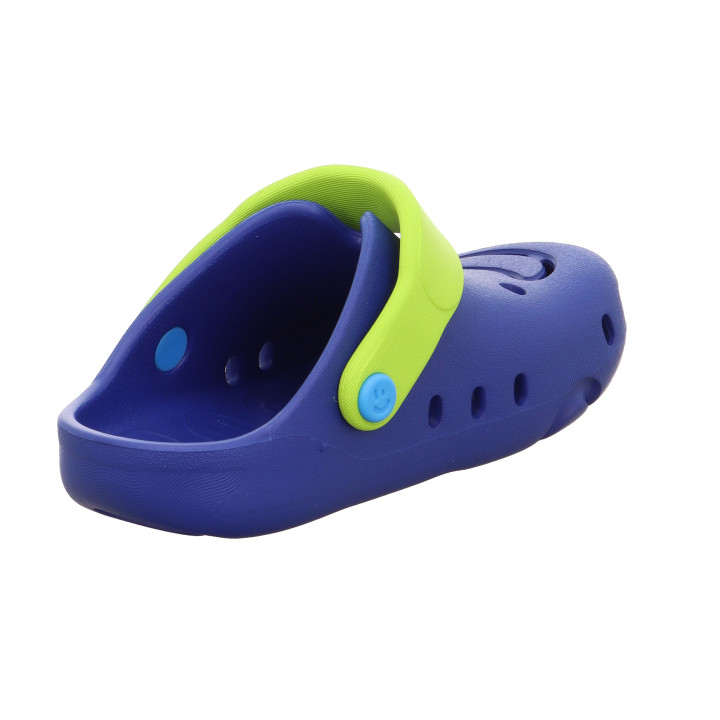CLOGS BAREFOOT SUPERFIT SPLASH-C BLAU/HELLGRUN 1-000990-8000