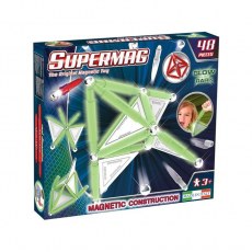 PLASTWOOD SUPERMAG MAGNETIC CONSTRUCTION TAGS GLOW 48 PIECES