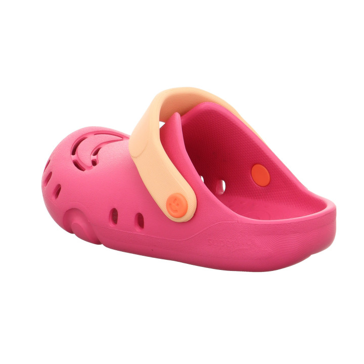 CLOGS BAREFOOT SUPERFIT SPLASH-C PINK/ORANGE 1-000990-5500