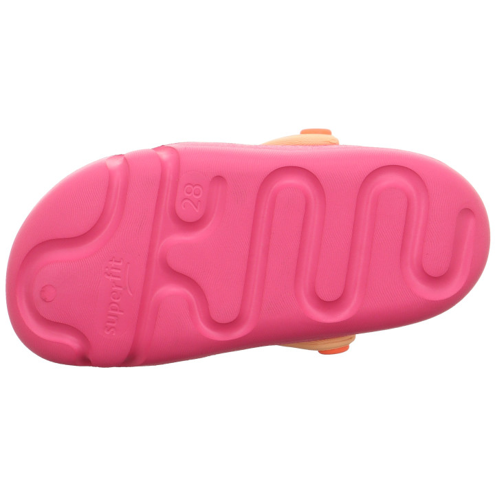 CLOGS BAREFOOT SUPERFIT SPLASH-C PINK/ORANGE 1-000990-5500