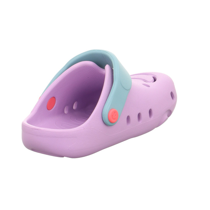 CLOGS BAREFOOT SUPERFIT SPLASH-C LILA/HELLGRUN 1-000990-8500