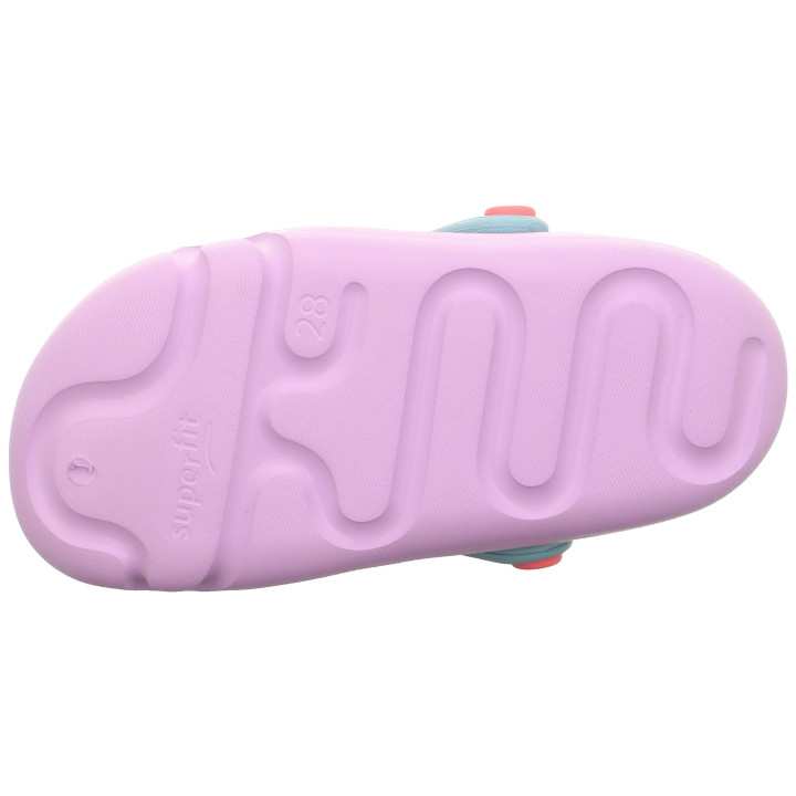 KLAPKI CHODAKI SUPERFIT SPLASH-C LILA/HELLGRUN 1-000990-8500