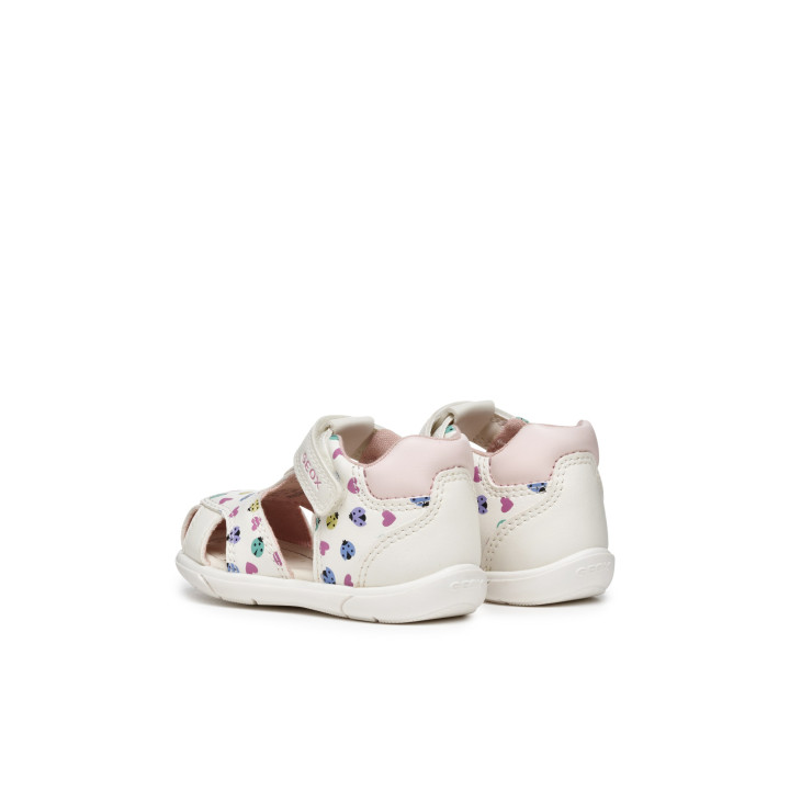 SANDAŁY GEOX ZAPITO WHITE/MULTICOLOR