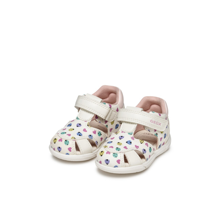 SANDAŁY GEOX ZAPITO WHITE/MULTICOLOR