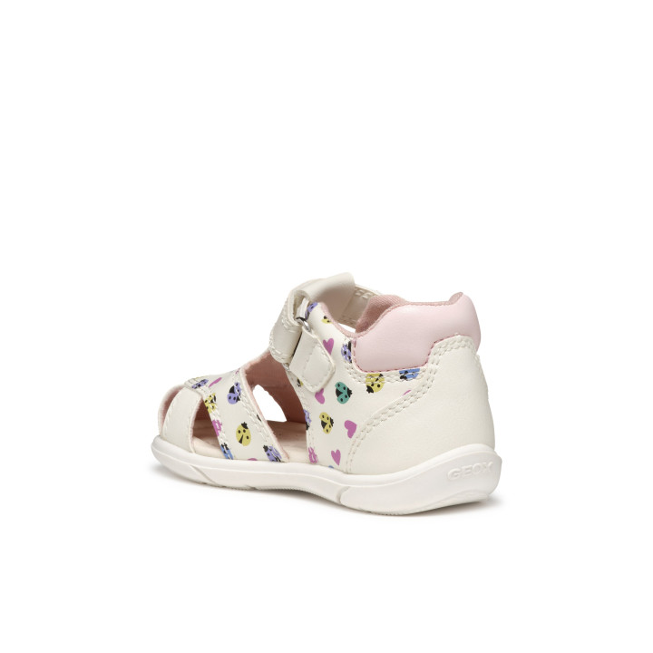 SANDAŁY GEOX ZAPITO WHITE/MULTICOLOR
