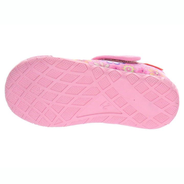 PANTOFLE KAPCIE MILAMI COLOR PINK FLOWERS