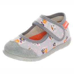 SLIPPERS MILAMI OPEN GRAY CATS