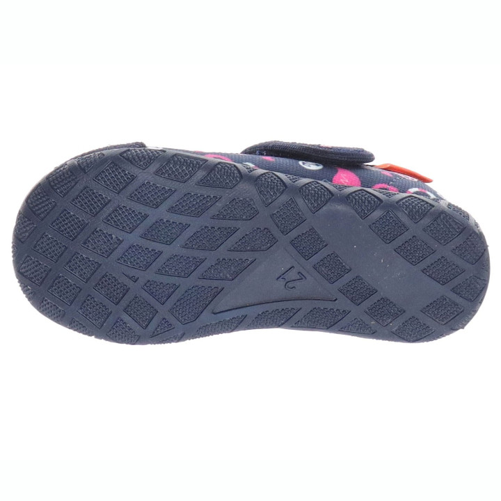 SLIPPERS MILAMI OPEN NAVY BLUE FLAMINGOS