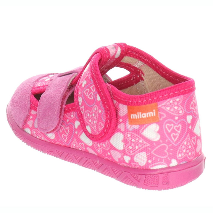 SLIPPERS MILAMI PINK HEARTS