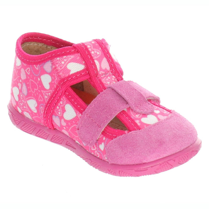 SLIPPERS MILAMI PINK HEARTS