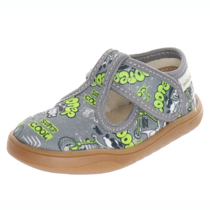 PANTOFLE KAPCIE BAREFOOT MILAMI TREND GREY SCOOTER