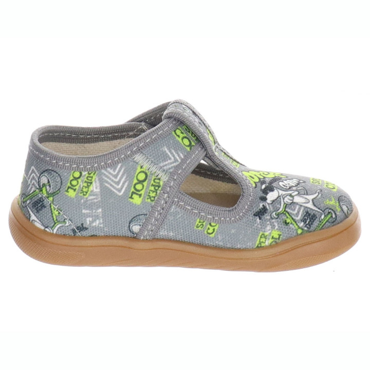 PANTOFLE KAPCIE BAREFOOT MILAMI TREND GREY SCOOTER