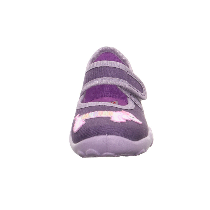 PANTOFLE TEKSTYLNE KAPCIE SUPERFIT BONNY LILA 1-000280-8520