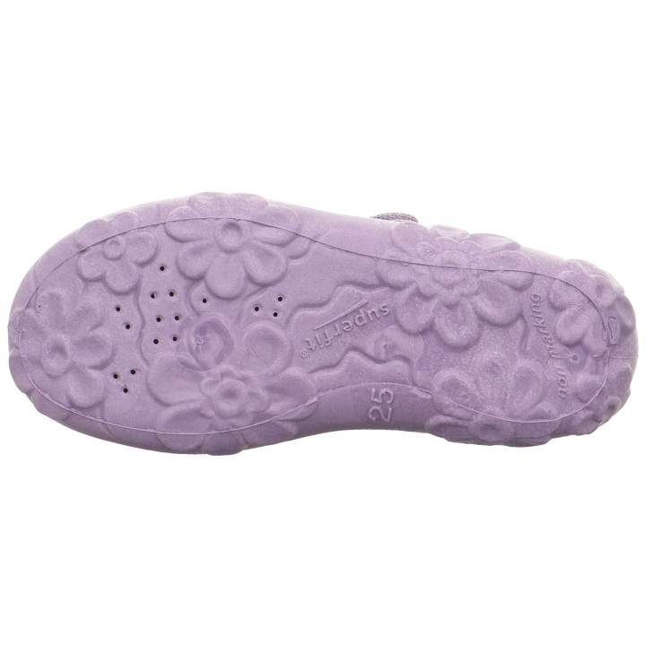 PANTOFLE TEKSTYLNE KAPCIE SUPERFIT BONNY LILA 1-000280-8520