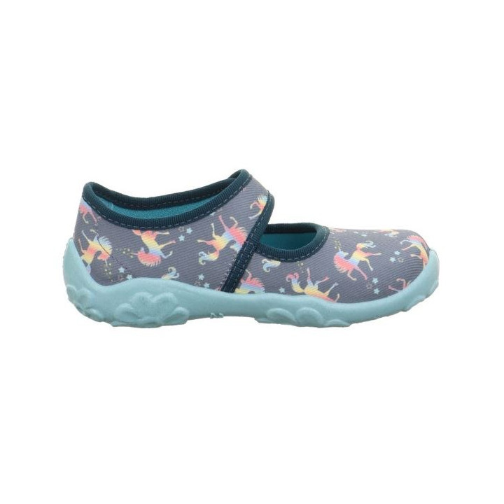 PANTOFLE TEKSTYLNE KAPCIE SUPERFIT BONNY BLAU 1-800283-8120