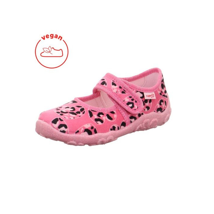 PANTOFLE TEKSTYLNE KAPCIE SUPERFIT BONNY ROSA/MEHRFARBIG 1-000280-5520