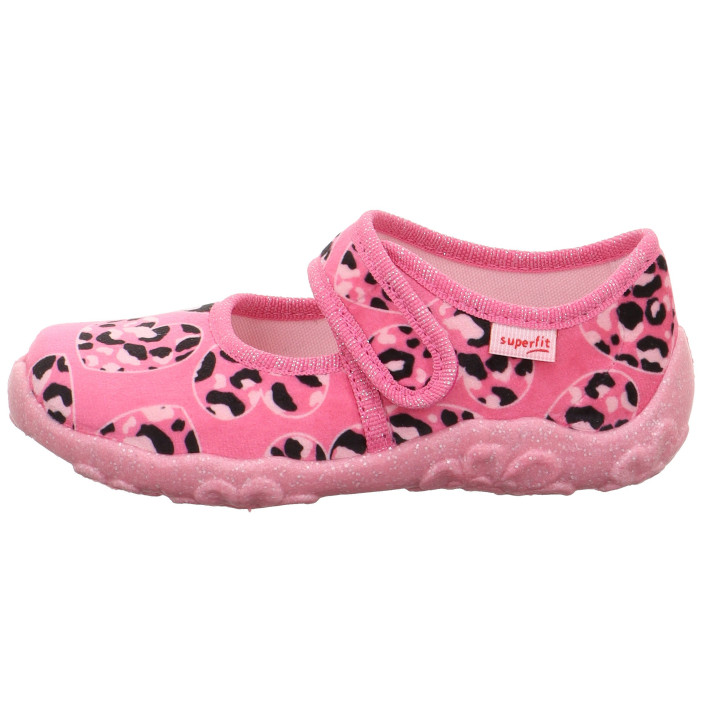 PANTOFLE TEKSTYLNE KAPCIE SUPERFIT BONNY ROSA/MEHRFARBIG 1-000280-5520