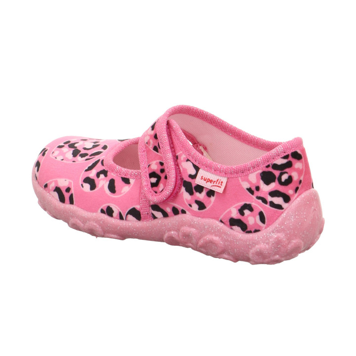 PANTOFLE TEKSTYLNE KAPCIE SUPERFIT BONNY ROSA/MEHRFARBIG 1-000280-5520