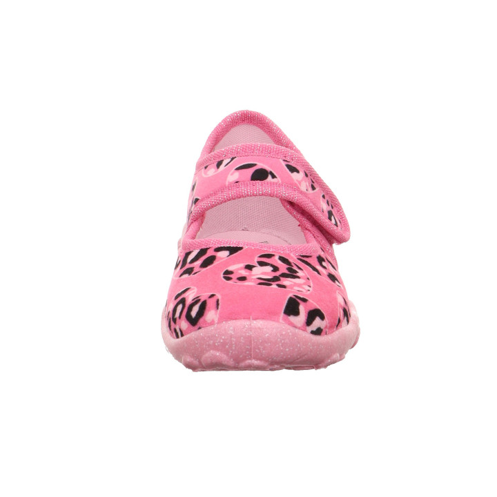 PANTOFLE TEKSTYLNE KAPCIE SUPERFIT BONNY ROSA/MEHRFARBIG 1-000280-5520
