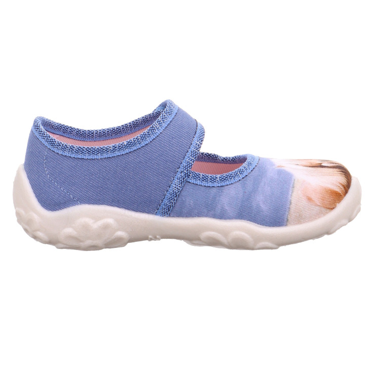 PANTOFLE TEKSTYLNE KAPCIE SUPERFIT BONNY BLAU/MEHRFARBIG 1-000281-8400
