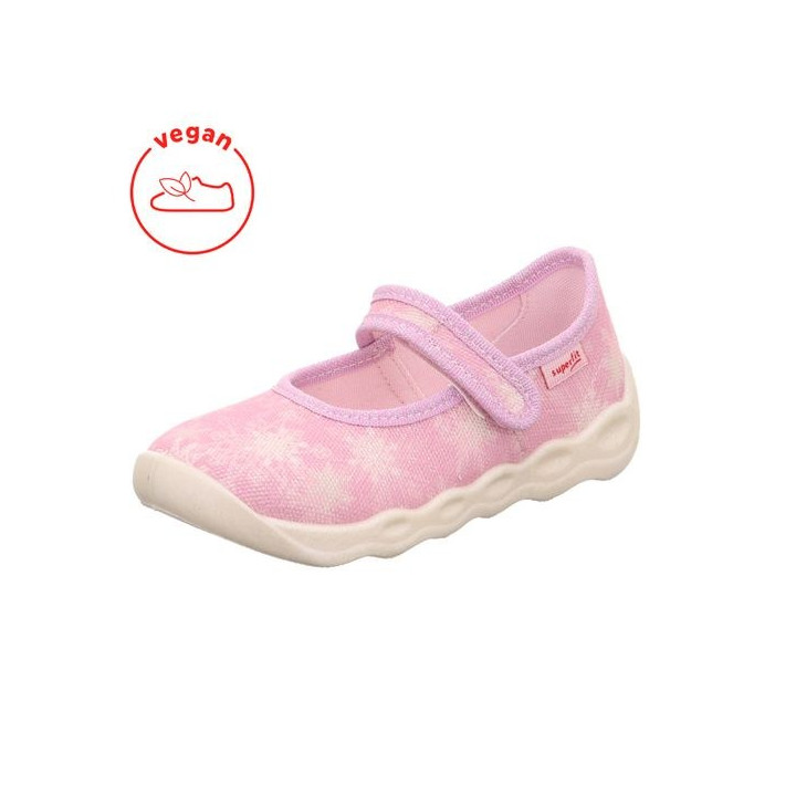 PANTOFLE TEKSTYLNE KAPCIE SUPERFIT BUBBLE ROSA/MEHRFARBIG 1-006271-5550