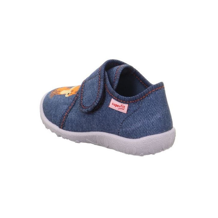 PANTOFLE TEKSTYLNE KAPCIE SUPERFIT SPOTTY BLAU 1-009254-8100