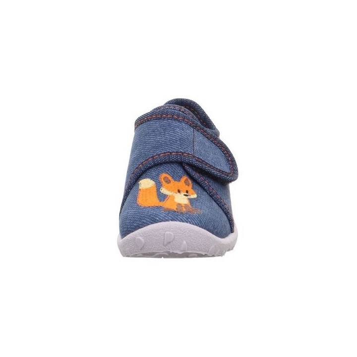 PANTOFLE TEKSTYLNE KAPCIE SUPERFIT SPOTTY BLAU 1-009254-8100