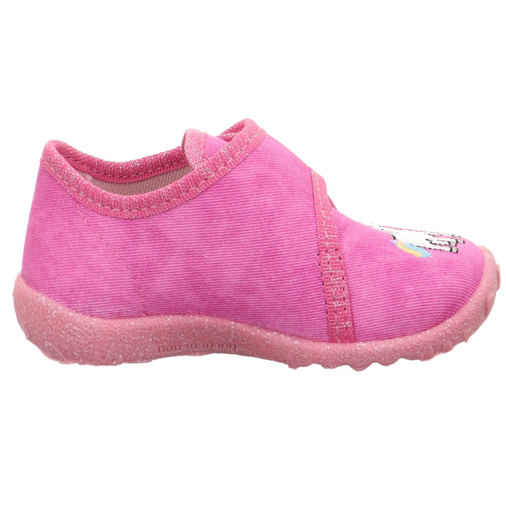 PANTOFLE TEKSTYLNE KAPCIE SUPERFIT SPOTTY PINK 1-009254-5550