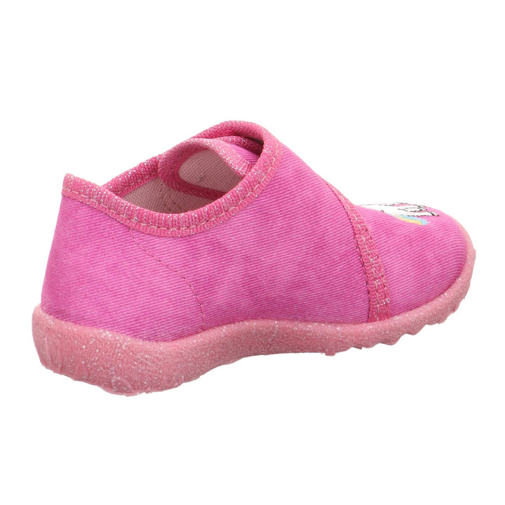 PANTOFLE TEKSTYLNE KAPCIE SUPERFIT SPOTTY PINK 1-009254-5550