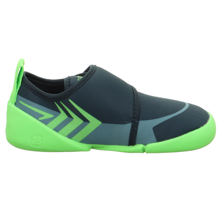 TEXTILE SLIPPERS BAREFOOT SUPERFIT VENTI GRUN/HELLGRUN 1-006702-7000