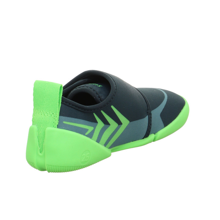 PANTOFLE TEKSTYLNE KAPCIE BAREFOOT SUPERFIT VENTI GRUN/HELLGRUN 1-006702-7000
