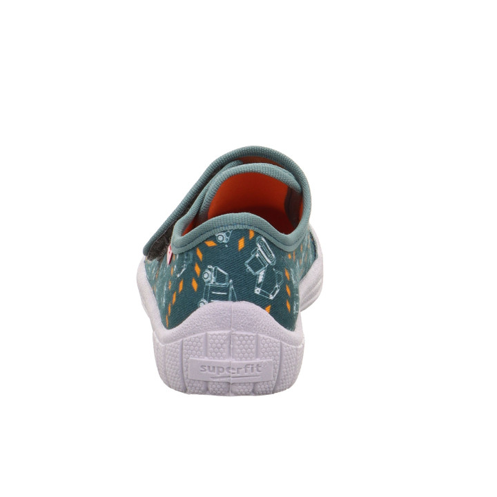 PANTOFLE TEKSTYLNE KAPCIE SUPERFIT BILL GRUN/MEHRFARBIG 1-000279-7050